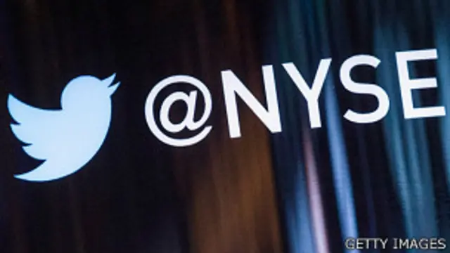 纽约证交所宣传自家Twitter帐户的广告牌（6/11/2013）