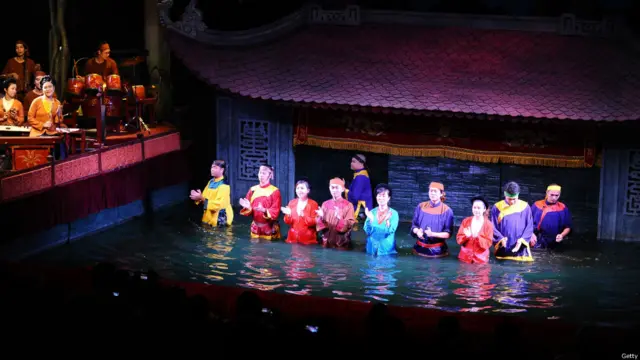 Wayang air Vietnam. Foto: Robertus Pudyanto/Getty Images