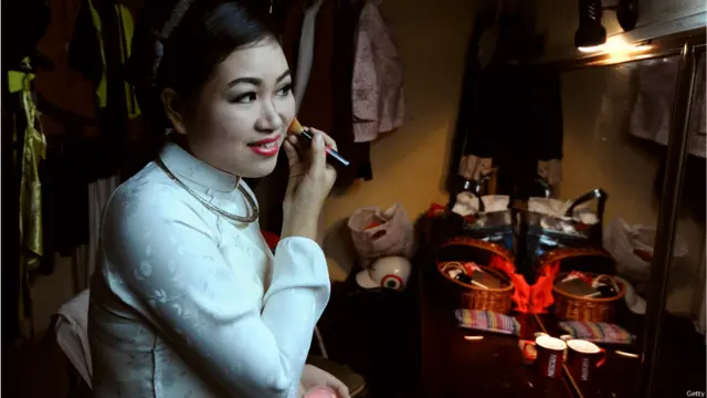 Wayang air Vietnam. Foto: Robertus Pudyanto/Getty Images