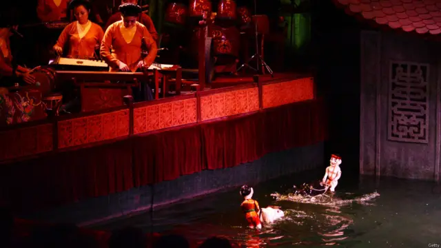 Wayang air Vietnam. Foto: Robertus Pudyanto/Getty Images