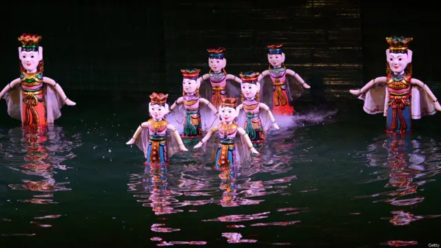 Wayang air Vietnam. Foto: Robertus Pudyanto/Getty Images