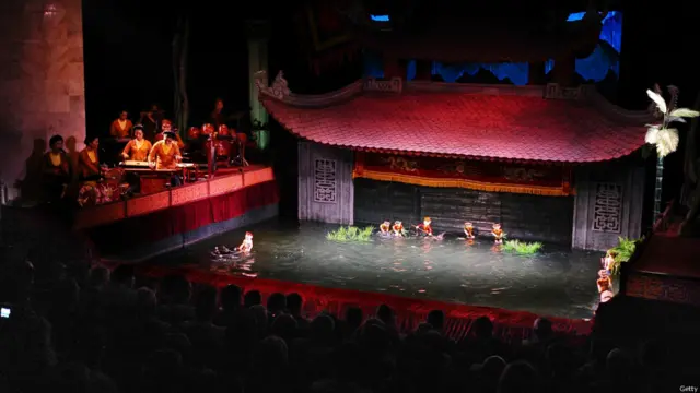 Wayang air Vietnam. Foto: Robertus Pudyanto/Getty Images