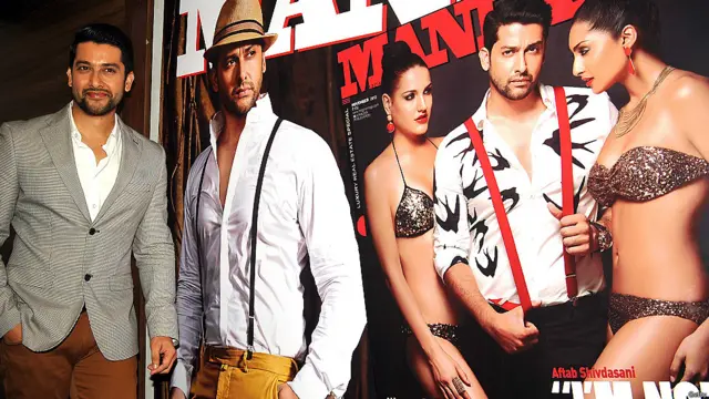 आफ़ताब शिवदासानी ने पत्रिका के प्रमोशन के लिए उसके साथ अपनी तस्वीर भी खिंचवाई.