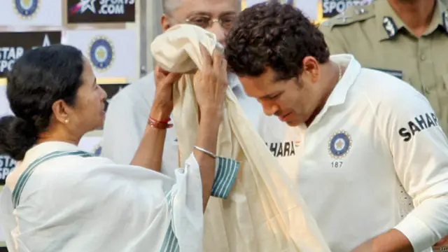 ममता बनर्जी, सचिन तेंदुलकर