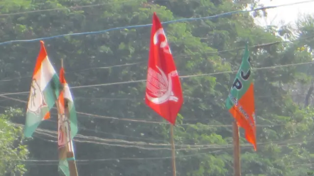 छत्तीसगढ़ में भाजपा और कांग्रेस के बीच सीपीआई के प्रभाव को भी साफ़ तौर से देखा जा सकता है. (सभी फ़ोटो बीबीसी हिंदी के देवाशीष कुमार की)