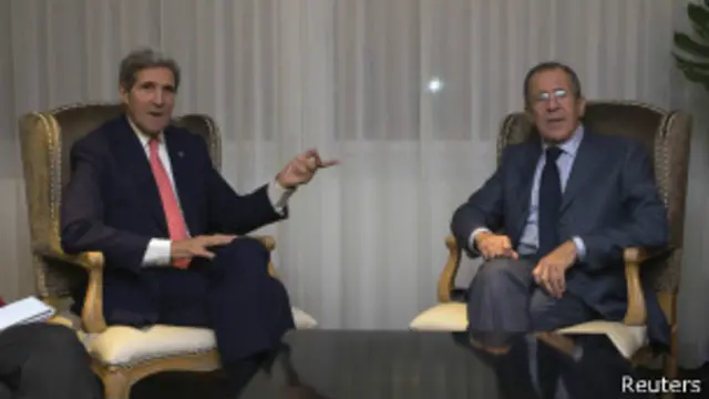 Джон Керри и Сергей Лавров