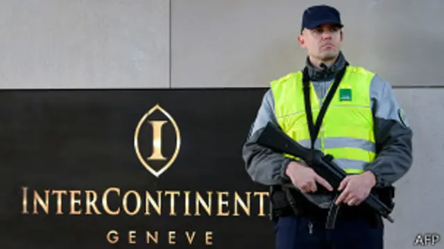 Охранник в Женеве