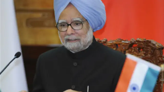 ඉන්දීය අගමැති මන්මෝහන් සිං 