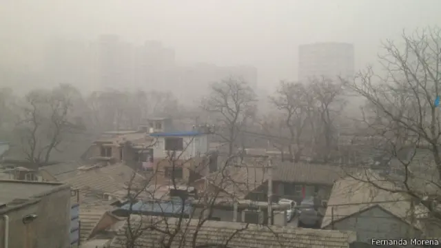 paisagem poluída na China | Fernanda Morena