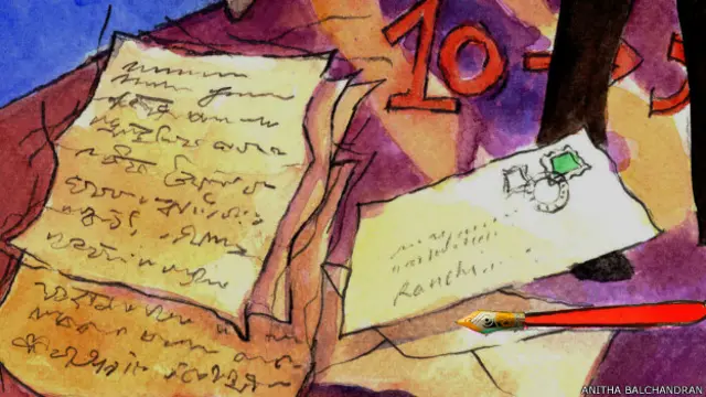 सुब्रतो बागची, रेखाचित्र- अनीता बालचंद्रन