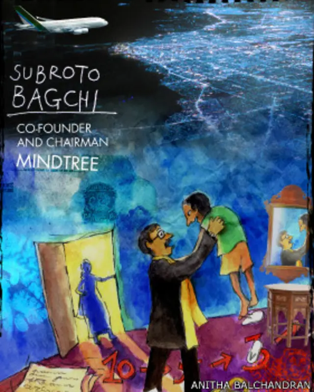 सुब्रतो बागची, रेखाचित्र- अनीता बालचंद्रन