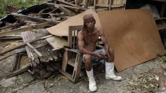 Seorang warga di Cebu