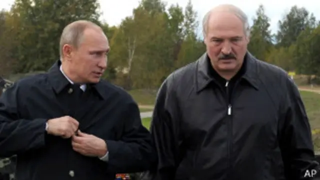 Владимир Путин и Александр Лукашенко