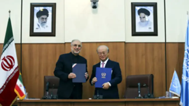 ترأس مدير الوكالة الدولية امانو وفد الوكالة الى طهران