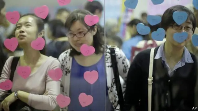 Chinesas em Xangai (AP)