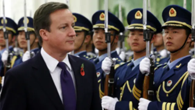 زار كاميرون الصين في نوفمبر 2010