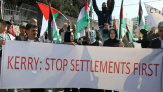جان کیری کے حالیہ دورے میں فلسطین نے اسرائیلی تعمیرات کو رکوانے کی اپیل کی تھی