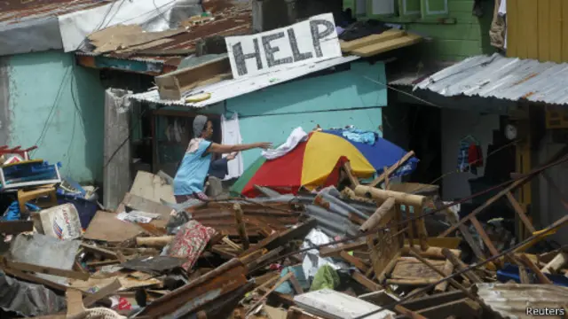 Разрушения в Таклобане