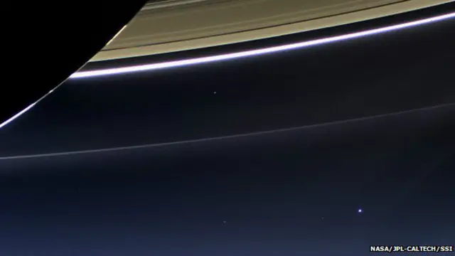 La Tierra, vista de Saturno