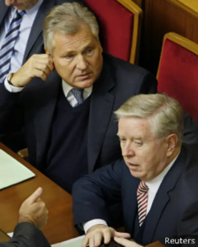 Александр Квасьневский и Пэт Кокс