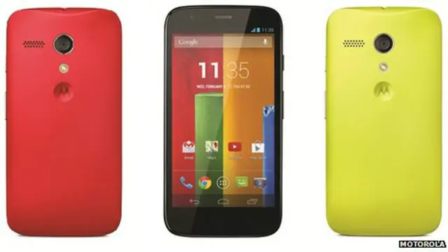 Внешний вид Moto G можно изменять с помощью цветных задних панелей