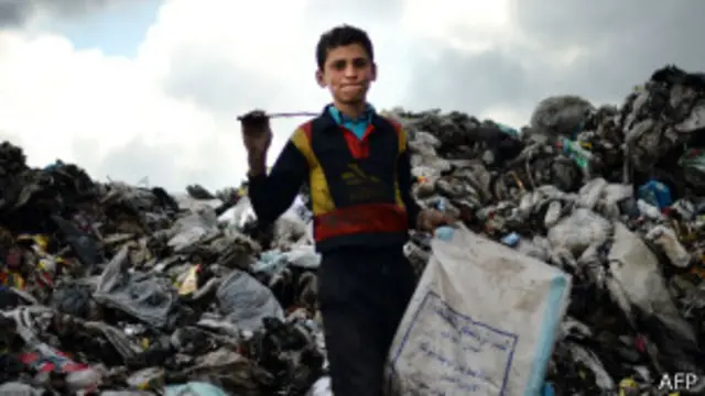 طفل في مدينة حلب السورية