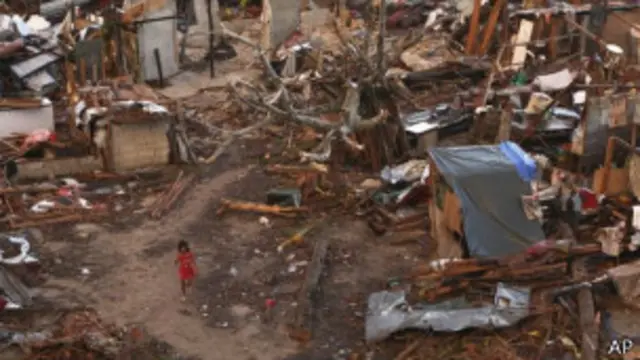 Разрушения от тайфуна