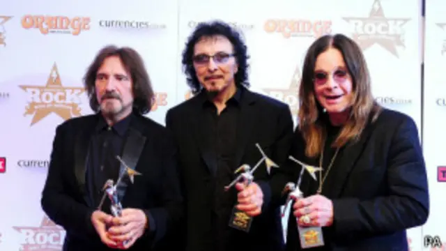 Ba thành viên của nhóm Black Sabbath.