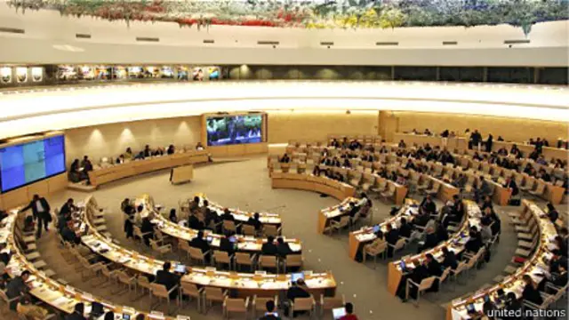 Một cuộc họp của Hội đồng Nhân quyền Liên Hiệp Quốc tại Geneva