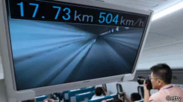 Prototipo L0 alcanzando 504 km/hora