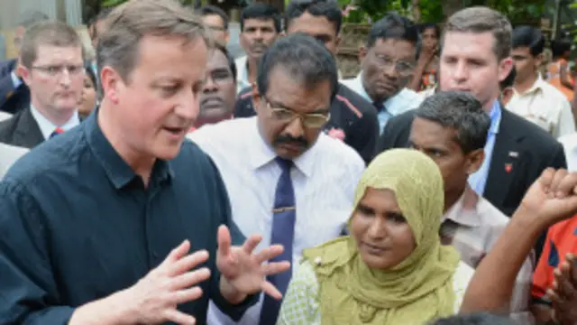 David Cameron in Jaffna