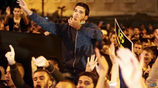 Митинг в Тиране