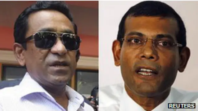 صدارتی انتخاب میں محمد نشید اور عبداللہ یامین کے درمیان مقابلہ تھا