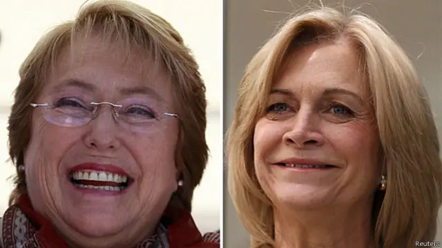 Bachelet (esq.) e Matthei (Reuters)