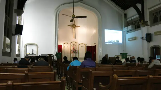 香港九龙佑宁堂为菲律宾风灾举行祈祷会（17/11/2013）