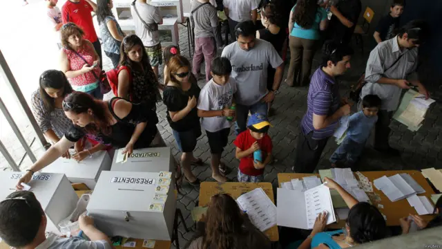 Fila de votación