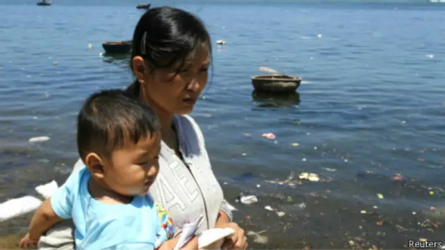 Thân nhân ngư dân Lý Sơn