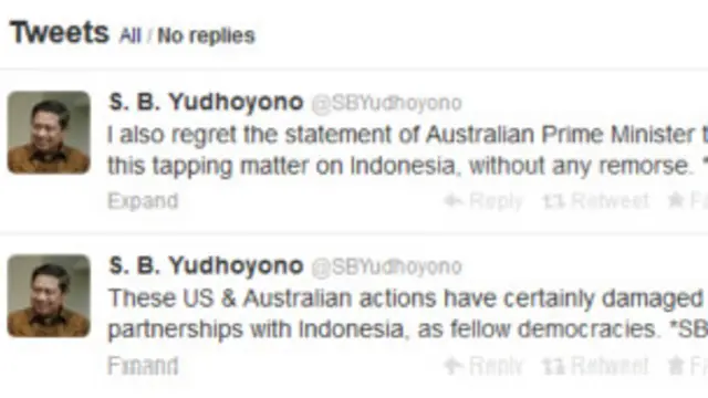 Kicauan Presiden SBY