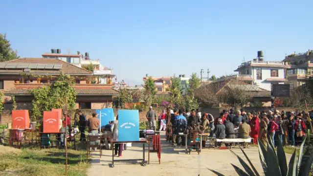 एउटा काठमाण्डूको मतदान केन्द्र