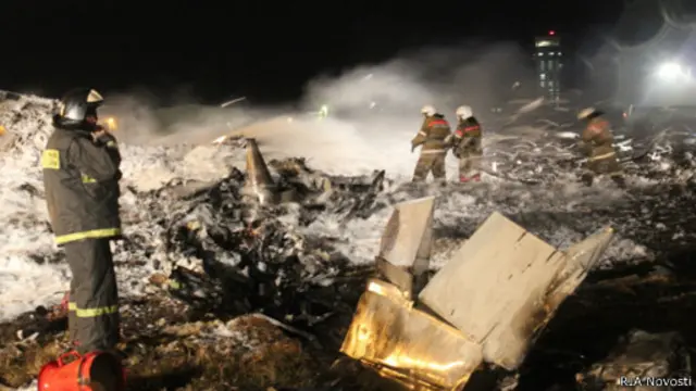 Место крушения лайнера