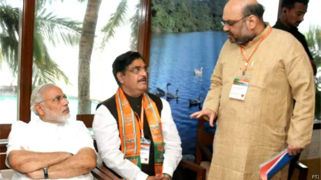 नरेंद्र मोदी, अमित शाह, गोपीनाथ मुंडे