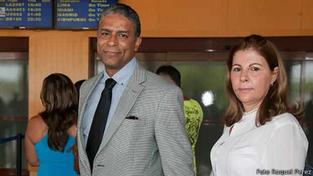 Biscet y esposa, foto de Raquel Pérez