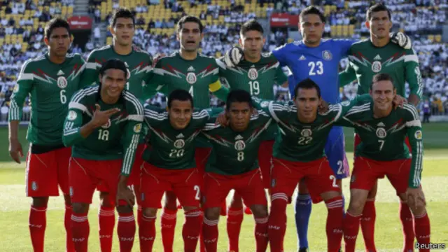 Timnas Meksiko jelang laga melawan Selandia Baru.