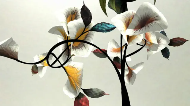 لندن سے تعلق رکھنے والے آرٹسٹ ڈینیئل براؤن دس سال سے کمپیوٹر پروگرامنگ کے ذریعے پھول بنا رہے ہیں۔ انہوں نے بی بی سی کو بتایا کہ ’ میں نے انہیں کمپیوٹر پروگراموں کی وضاحت کرنے کے لیے بنانا شروع کیا تھا اور میں نے دیکھا کے لوگوں کہ یہ بہت پسند آئے۔‘ 