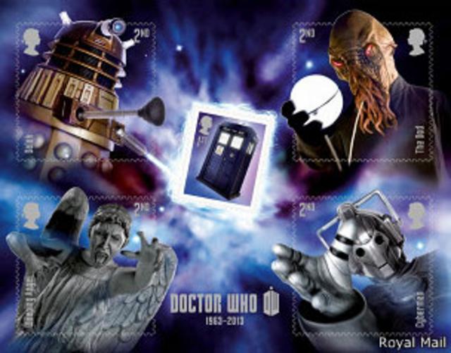 Selo comemorativo dos 50 anos do Doctor Who