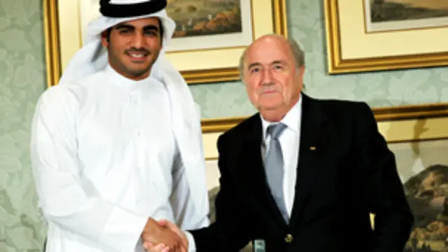 زار بلاتر قطر في التاسع من الشهر الحالي