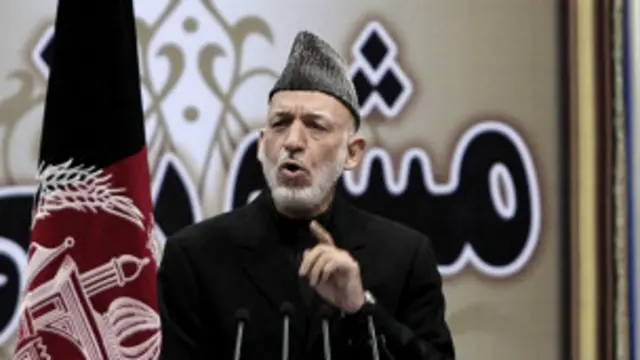 ولسمشر کرزي لویې مشورتي جرګې ته وینا کې دغه څرګندونې وکړې.