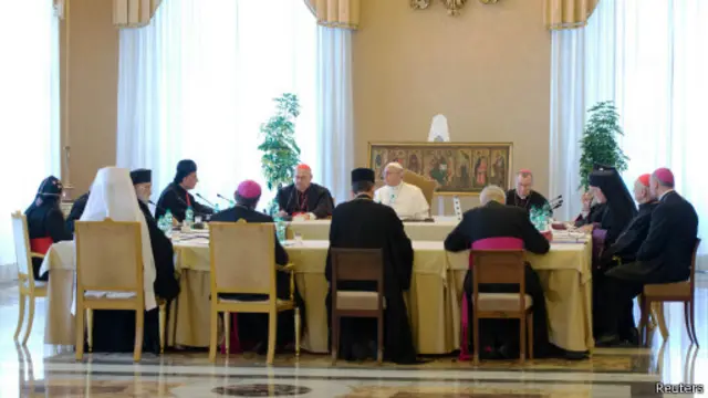 Встреча папы римского с главами церкви