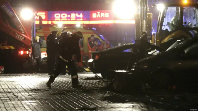 Место трагедии в Риге