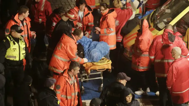 Место трагедии в Риге